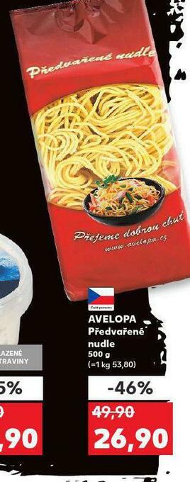 Kaufland Avelopa předvařené nudle nabídka