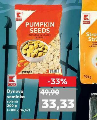 Kaufland Dýňová semínka nabídka