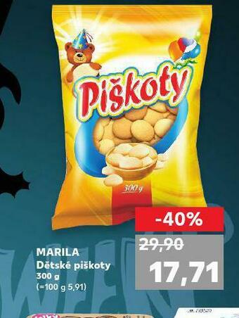 Kaufland Marila dětské piškoty nabídka