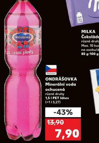 Kaufland Ondrášovka ochucená nabídka