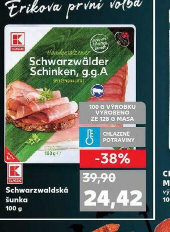 Kaufland Schearzwaldská šunka nabídka
