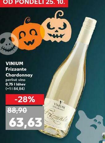 Kaufland Vinium frizzante chardonnay nabídka