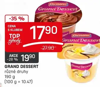 Flop GRAND DESSERT nabídka