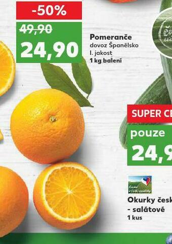 Kaufland Pomeranče nabídka