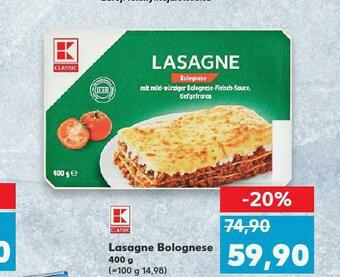Kaufland Lasagne bolognese nabídka