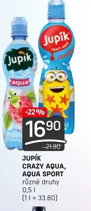 Flop JUPÍK CRAZY AQUA, AQUA SPORT 0.5L nabídka