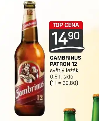 Flop GAMBRINUS PATRON 12 0.5L nabídka