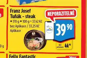 Albert Franz josef tuňák steak nabídka
