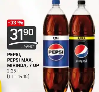 Flop PEPSI, PEPSI MAX, MIRINDA, 7 UP 2.25L nabídka