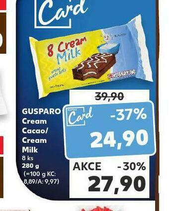 Kaufland Gusparo cream milk nabídka