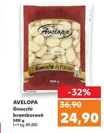 Kaufland Avelopa gnocchi bramborové nabídka