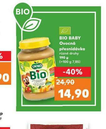 Bio baby ovocná přesnídávka