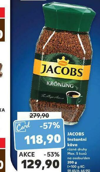 Kaufland Jacobs instantní káva nabídka