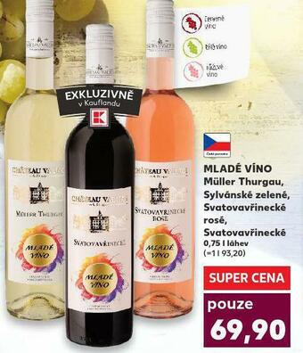 Kaufland Mladé víno svatovavřinecké rosé nabídka