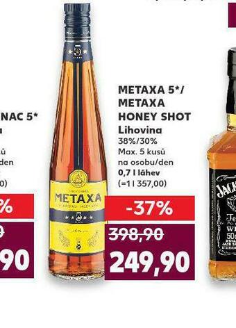 Kaufland Metaxa honey shot nabídka