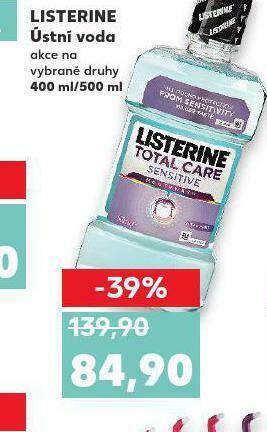 Kaufland Listerine ústní voda nabídka
