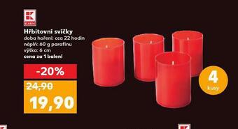 Kaufland Hřbitovní svíčky nabídka
