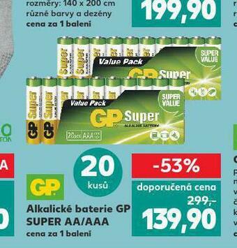 Kaufland Alkalické baterie gp nabídka