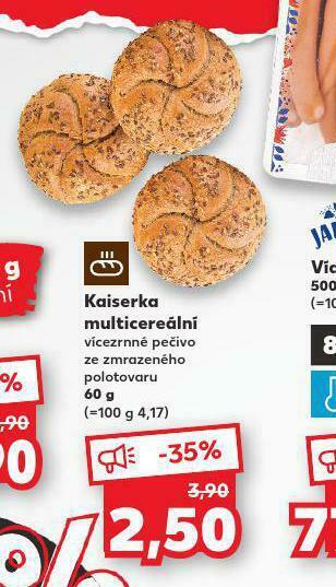 Kaufland Kaiserka multicereální nabídka