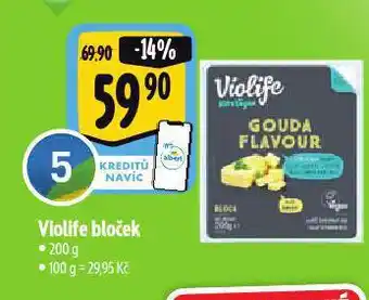 Albert Violife bloček nabídka