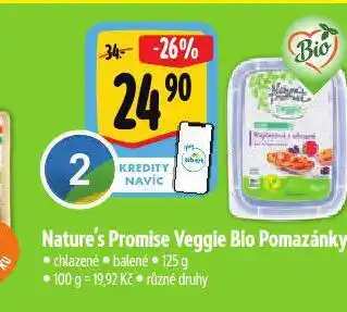 Albert Veggie bio pomazánky nabídka