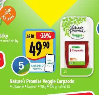 Albert Veggie carpaccio nabídka