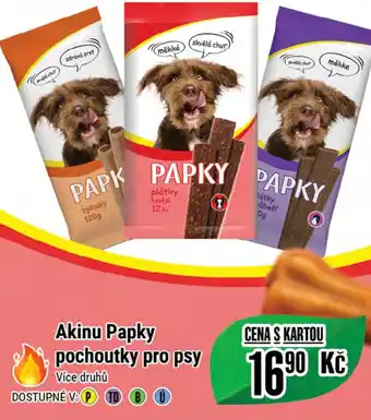 Tamda Foods Akinu Papky pochoutky pro psy nabídka