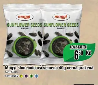 Mogyi slunečnicová semena 40g černá pražená