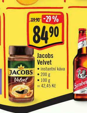 Jip Jacobs velvet instantní káva nabídka