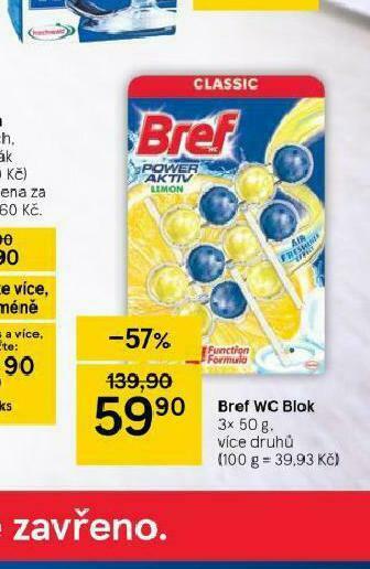 Tesco Bref wc blok nabídka