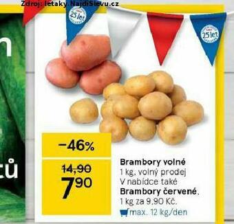 Tesco Brambory volné nabídka
