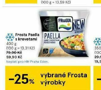Tesco Frosta paella s krevetami nabídka