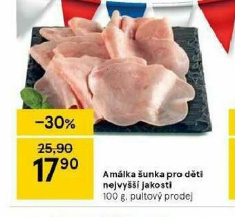 Tesco Amálka šunka pro děti nabídka