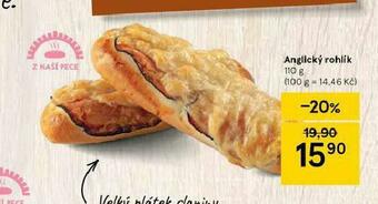 Tesco Anglický rohlík nabídka