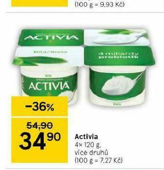 Tesco Activia nabídka