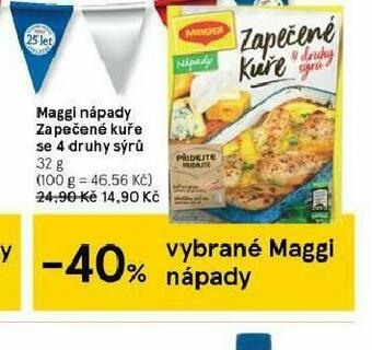 Tesco Maggi nápady zapečené kuře se 4 druhy sýrů nabídka