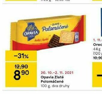 Tesco Opavia zlaté polomáčené nabídka