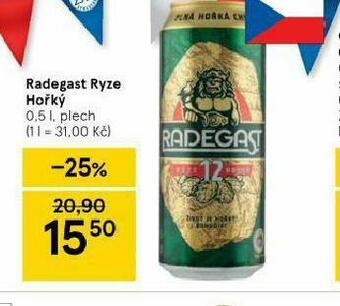Tesco Radegast ryze hořký nabídka