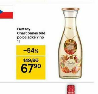 Tesco Fantasy chardonnay bílé polosladké víno nabídka