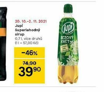 Tesco Jupí superlahodný sirup nabídka