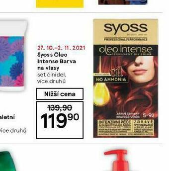 Tesco Syoss oleo barva na vlasy nabídka
