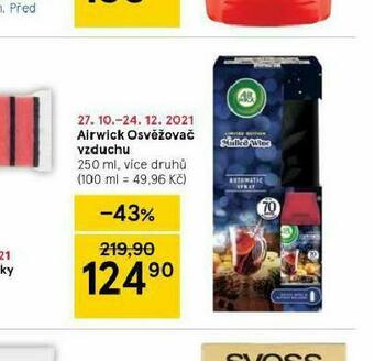 Tesco Airwick osvěžovač vzduchu nabídka