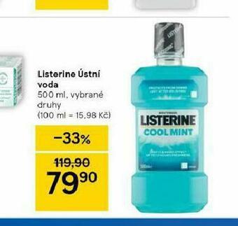 Tesco Listerine ústní voda nabídka