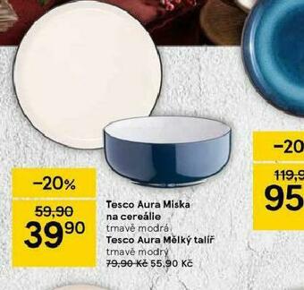 Tesco Tesco aura mělký talíř nabídka