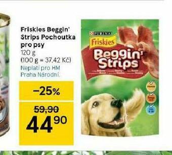 Tesco Friskies beggin strips pochoutky pro psy nabídka