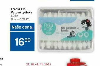 Tesco Fred &amp; flo vatové tyčinky nabídka