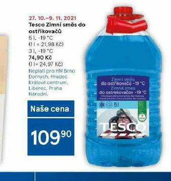 Tesco Zumní směs do ostřikovačů nabídka