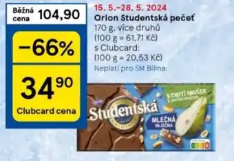 Tesco Orion Studentská pečeť nabídka