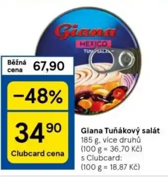 Tesco Giana Tuňákový salát nabídka