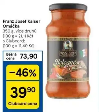 Tesco Franz Josef Kaiser Omáčka nabídka